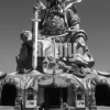 Chinese Red Deity Statue – Xuan Wu and Xuantianshangdi photo 0