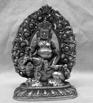 antique-chinese-copper-lion-with-deity-image-0