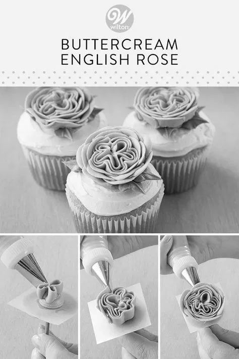 How to Make a Buttercream English Rose Cake photo 1
