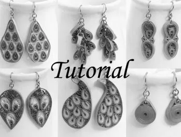 Jewelry Making Tutorial – How to Make Peacock Earrings image 1